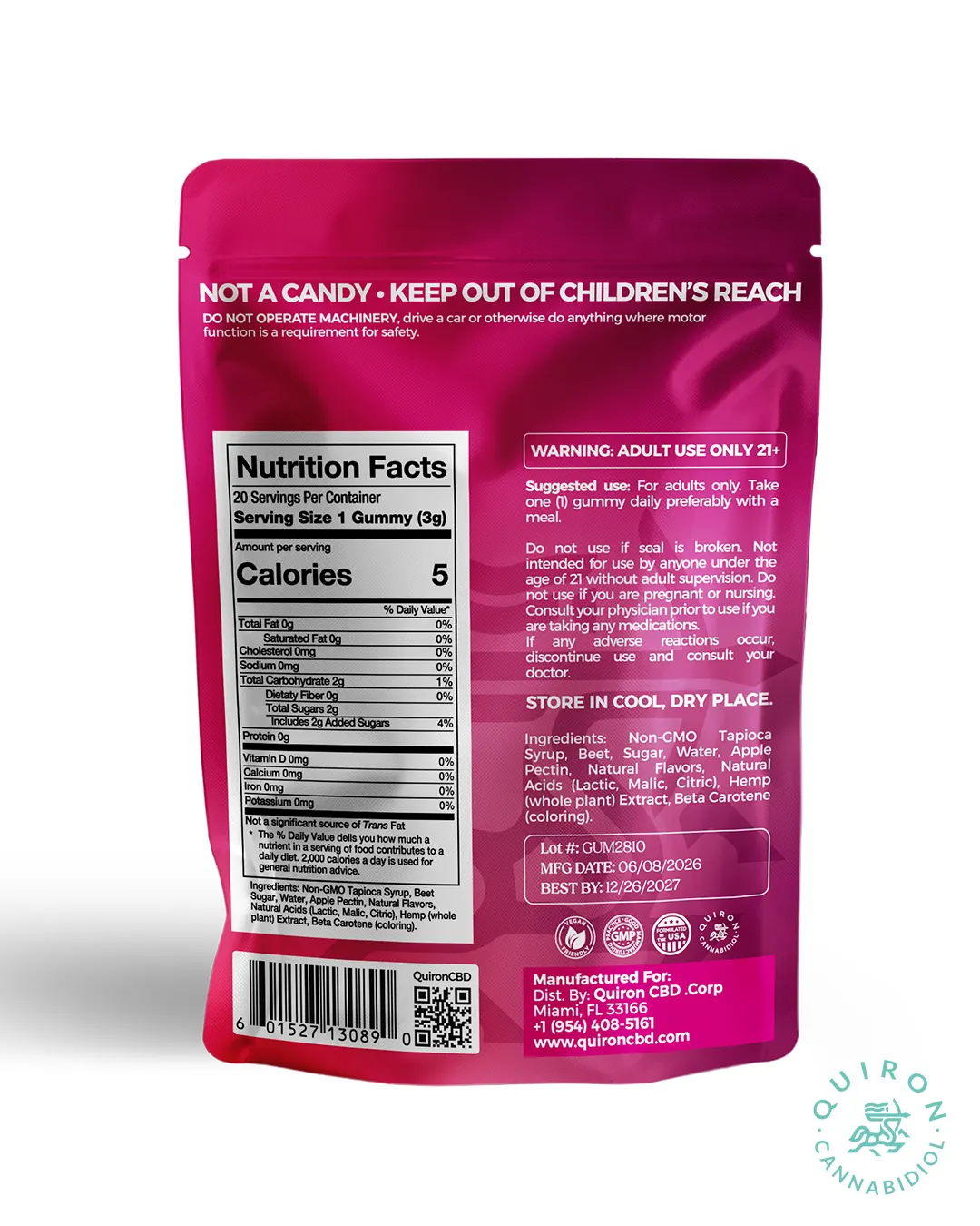 Quiron CBD Delta-9 Gummies 300mg